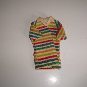 Vintage Barbie doll clothes beach striped jacket